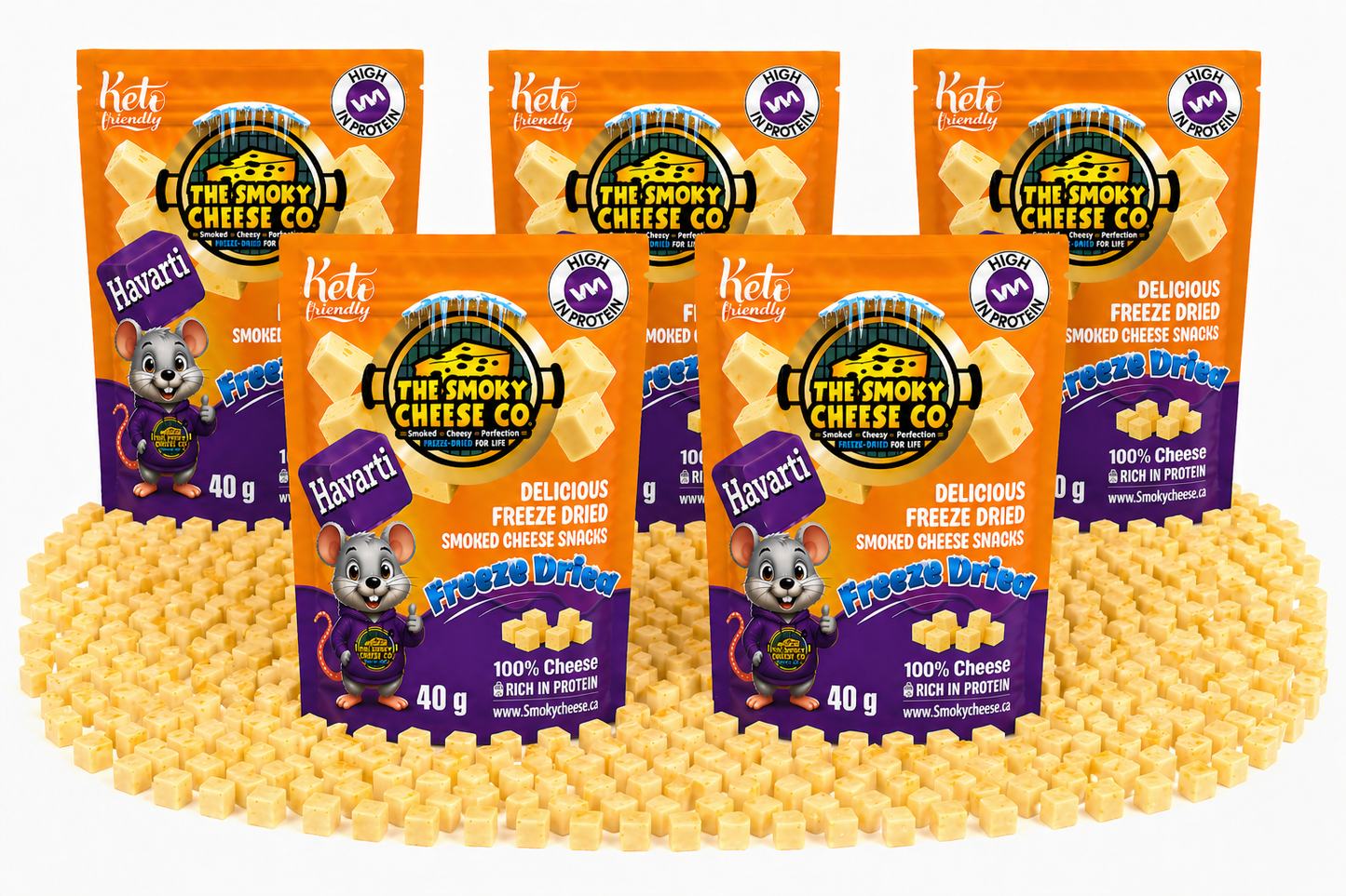 Freeze Dried Smoked Havarti (5 pack)