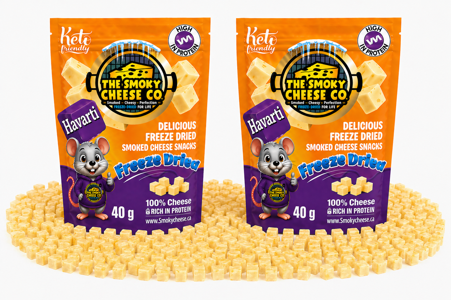 Freeze Dried Smoked Havarti (2 pack)