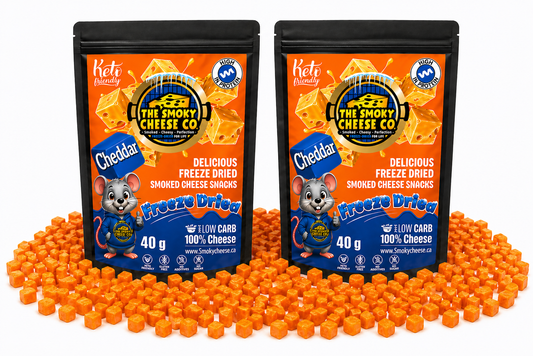 Freeze Dried Smoked Cheddar (2 - 40g Bags)