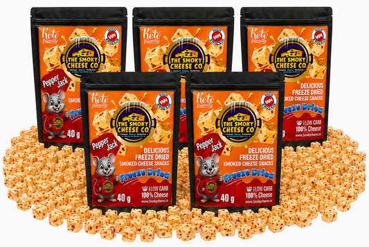 Freeze Dried Smoked Pepper Jack Cheese (5 pack)